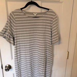 J. Crew striped tee shirt dress